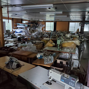 ミシン格納作業