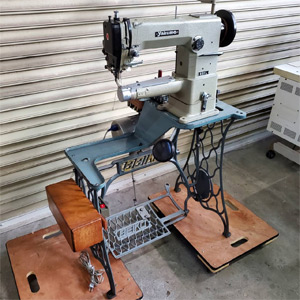 ミシン引き上げ風景
